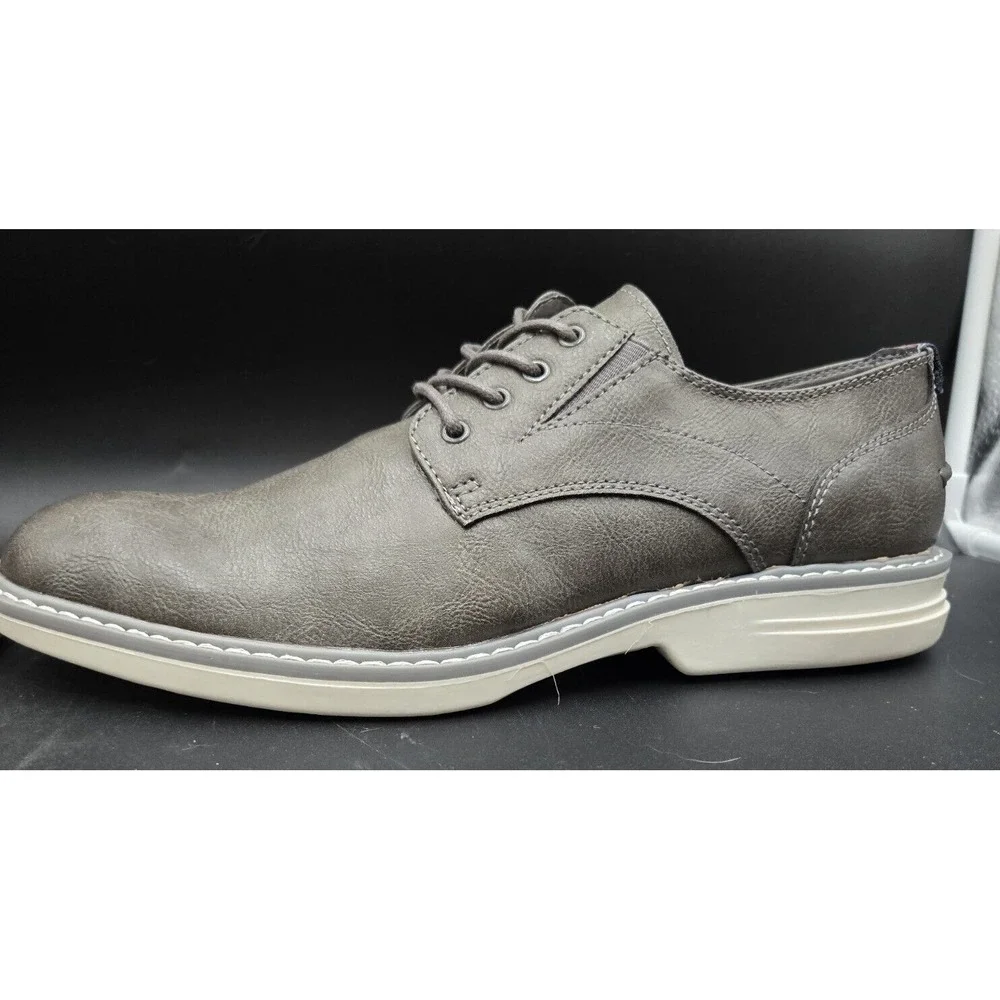 NEW Ben Sherman Mens‎ Shoes Size 8M Countryside Oxford Grey PU Leather
